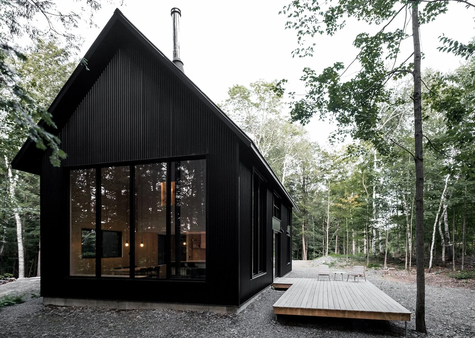 Grand Pic Chalet Appareil Architecture Quebec exterior deck