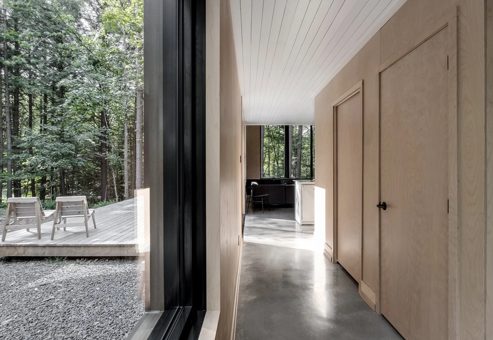 Grand Pic Chalet Appareil Architecture Quebec hallway